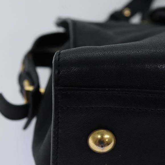 SAINT LAURENT Cavass Chic Mini Hand Bag Leather 2way Black 311222 Auth yk12857 - Picture 16 of 16